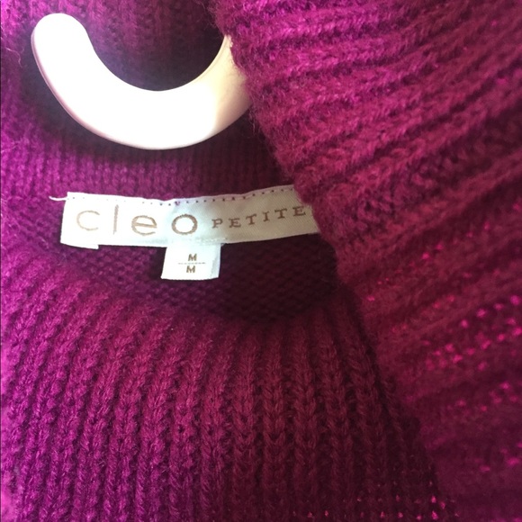 Purple pink Knit Turtleneck Petite M EUC - Picture 12 of 14